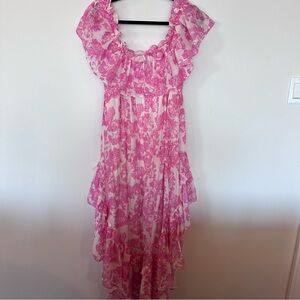 LoveShackFancy low to high dress